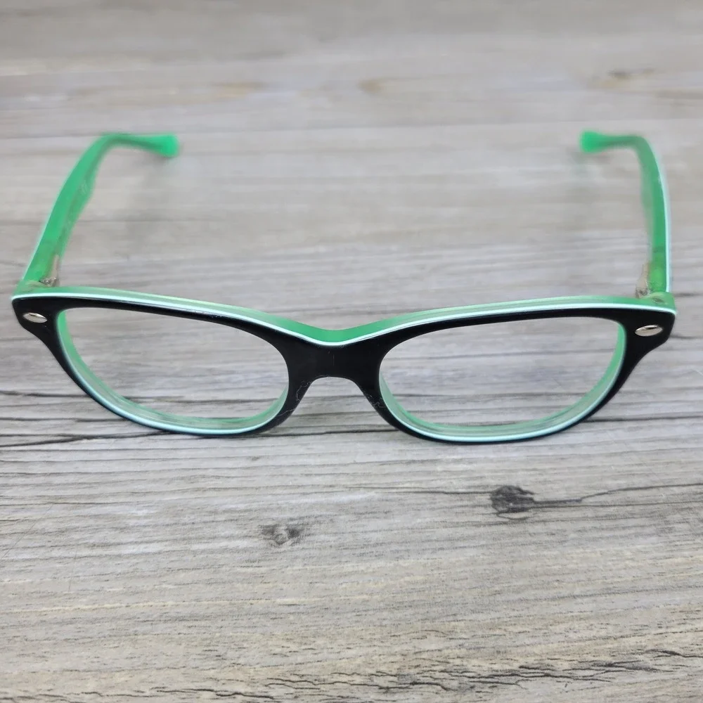 Ray-Ban Eyeglass Frames RB1555 Wayfarer 3580 Black Green Kids 45-15-125